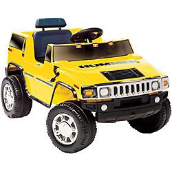 Yellow Hummer H2 Ride on
