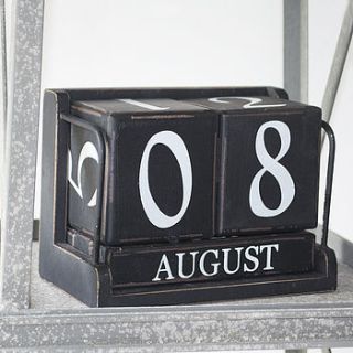 large perpetual desk calendar by ciel bleu