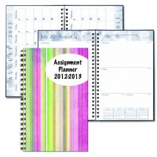 House of Doolittle Academic Weekly Planner, Student Assignment Book 13 Months August 2012 to August 2013, 5 x 8 Inches, Line Design Recycled Materials Made in the USA (HOD274RTG60)  Teachers Calendars And Planners 