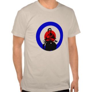 Retro British Mod Scooter Boy AA T shirt