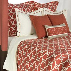 Rizzy Home Rizzy Home Taza King size 10 piece Duvet Cover Set With Insert Coral Size King