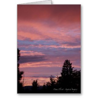 Pink Mesmerizing Sunset Greeting Card