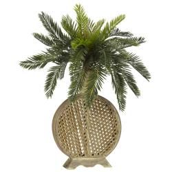 Silk 25 inch Potted Cycas Plant
