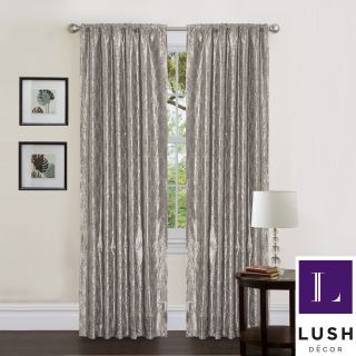 Lush Decor Gold Sequin Silver 84 inch Angelica Curtain Panel