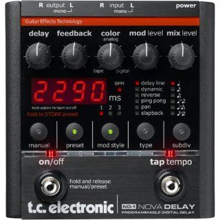 T C Electronic ND 1 Nova Delay Stereo Digital Delay Pedal Musical Instruments