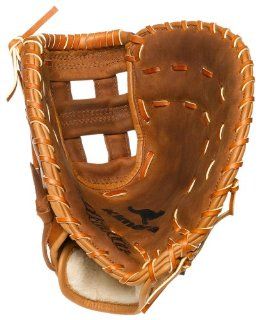 Nokona AMGFB K 12.5 Inch Open Web Base Mitt Buckaroo Hide Baseball Glove (Right Handed Throw)  Baseball Infielders Gloves  Sports & Outdoors