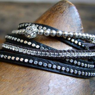 swarovski diamante friendship bracelet by home & glory