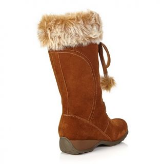 Sporto® Waterproof Suede Tall Boot with Pom Poms
