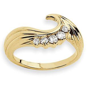 Ann Harrington Jewelry 14k Yellow Gold .24 Ct Tw Diamond Ring Wrap Jewelry