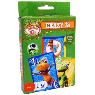 DINOSAUR TRAIN   CRAZY 8s   Features Oversized Playing Cards   PBS KIDS  AGE 5+ Toys & Games