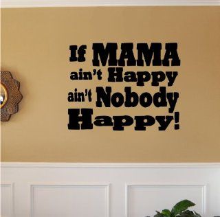 If Mama Ain't Happy.Quote Vinyl Wall Decal Sticker Art   Bath Linen Sets