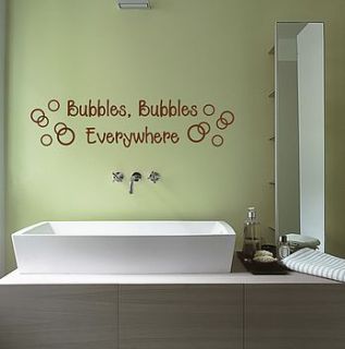 bathroom bubbles wall sticker by mirrorin