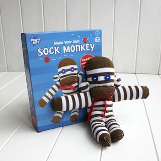 stitch your own sock monkey by posh totty designs interiors