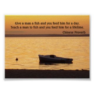 Give a man a fish Poster