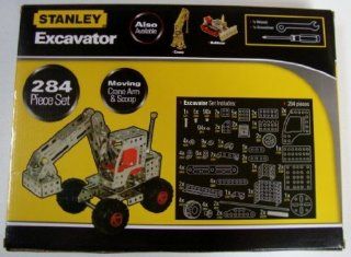 Stanley Construct & Play Excavator 284 Piece Set Toys & Games