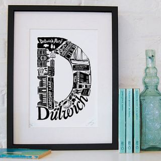 best of dulwich screenprint by lucy loves this