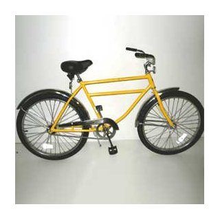 Heavy Duty Industrial Bicycle 300 Lb Capacity 20" Frame Men Yellow  Comfort Bicycles  Sports & Outdoors