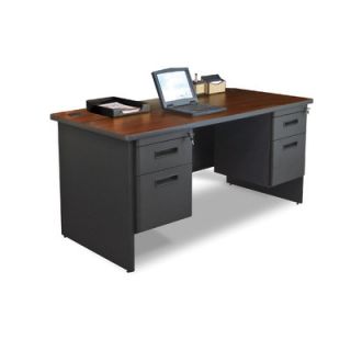 Marvel Office Furniture Pronto Double Pedestal Computer Desk