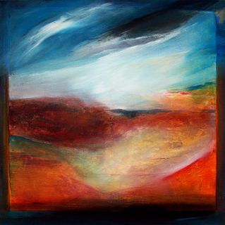 landscape number six painting on canvas by brian davison