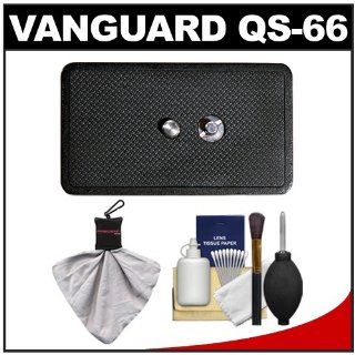 Vanguard Quick Shoe Release Plate QS 66 for PH 113V, 114V & Abeo 283AV, 323AV Tripods with Cleaning Kit  Tripod Accessories  Camera & Photo