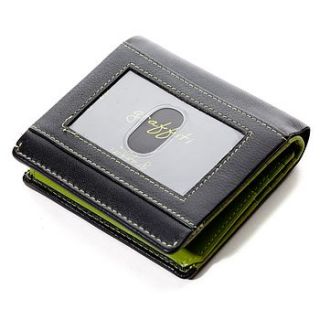 oyster tri fold leather coin wallet by adventure avenue