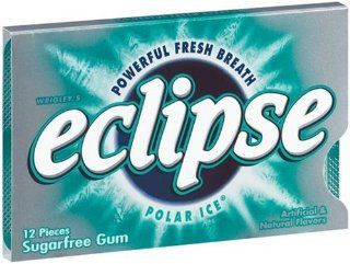 Eclipse Polar Ice Sugarfree Gum, 12 Piece Boxes (Pack of 24)  Chewing Gum  Grocery & Gourmet Food