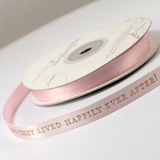 'happily ever after' ribbon by contemporary weddings