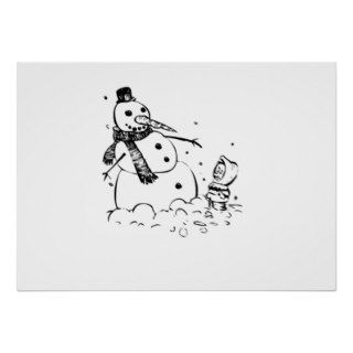 Snowman Print