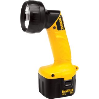 DEWALT Heavy-Duty Cordless Pivoting Head Flashlight — Tool Only, 12 Volt, Model# DW904  Flashlights
