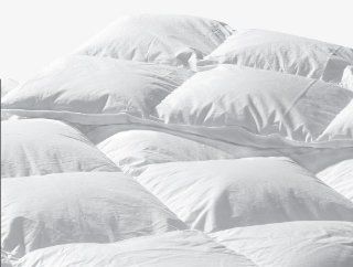 Highland Feather Manufacturing 45 Ounce Santa Barbara Goose Down Duvet, Super King, White   Comforters