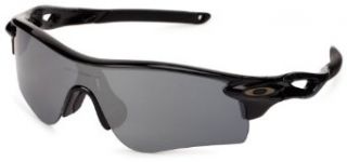 Oakley mens Radarlock Path OO9181 12 Polarized Sport Sunglasses,Polished Black,55 mm Clothing