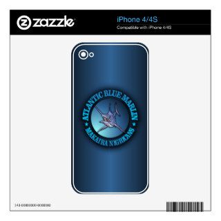 Atlantic Blue Marlin Decal For The iPhone 4