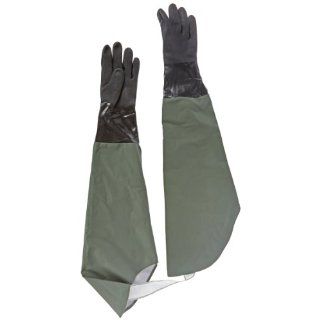 Superior F294SL Double Dip PVC Glove with Fleece Lined, Green (Pack of 1 Pair) Work Gloves