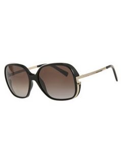 Fendi FS 5208 003 Black Gold tone / Brown Gradient Sunglasses Clothing