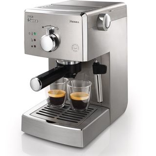Saeco HD8327/47 Brushed Stainless Poemia Manual Espresso Machine PHILIPS Espresso Machines
