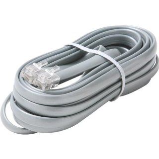 Steren 306 715SL Silver 6C Data Cable Landline Telephone Accessory Electronics