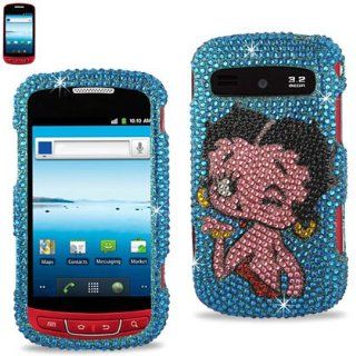 Reiko DPC SAMR720 B296NV Fashionable Betty Boop Premium Bling Diamond Protective Case for Samsung Admire (R720)   1 Pack   Retail Packaging   Navy Cell Phones & Accessories