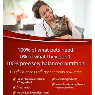 Hill's Science Diet Adult Indoor Dry Cat Food, 15.5 Pound Bag  Dry Pet Food 
