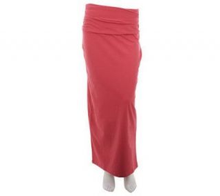 Women with Control Petite Ruched Waist Maxi Skirt —