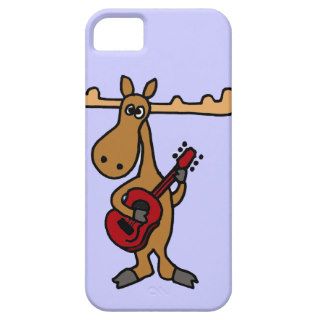 XX  Funny Moose Playing Guitar Cartoon iPhone 5 Covers