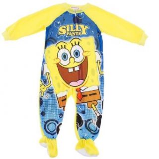 Spongebob Silly Pants Footed Sleeper Pajamas for Toddler Boys Pajama Sets Clothing