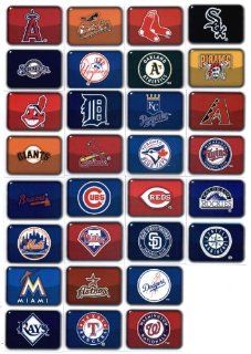 2012 Topps MLB Stickers Complete MLB Team Logo Set (30 logo stickers on 15 Cards, 2 stickers per Card) Sports Collectibles
