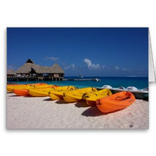 Bora Bora Canoes Cards