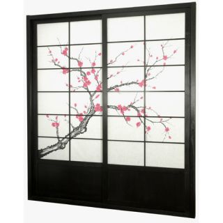 Cherry Blossom Shoji Sliding Door Kit in Rosewood