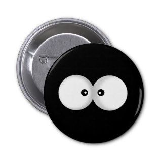 funny cartoon eyes pinback buttons