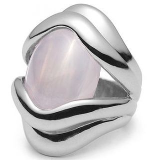 gemstone silver mount ring by baronessa