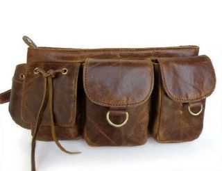 FOLINPROS B301 Excellent Genuine Leather Unisex Waist Bag Fanny Pack Purse Chocolate Computers & Accessories