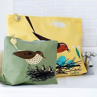 birdy make up bag and wash bag duo by edition design shop