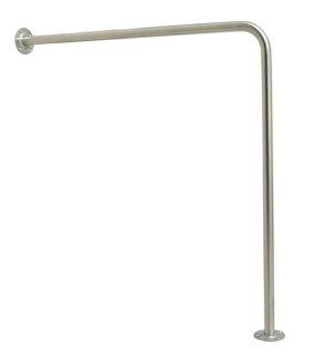Duro Med Wall to Floor Grab Bar, Silver Health & Personal Care