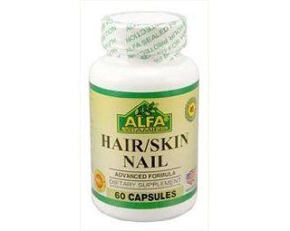 Alfa Vitamins Hair/Skin Nail 60 capsules Antioxidant Antiageing Vitamins Health & Personal Care